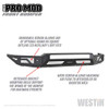 WESTIN 5841165 Textured Black Pro-Mod Front Bumper Silverado 2500/3500 2015-2019
