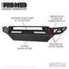 WESTIN 5841025 Textured Black Pro-Mod Front Bumper Ram 1500 2013-2018 Ram 1500 Classic 2019