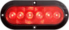 Optronics STL73RBP 6" Oval Sealed LED Stop/Turn/Tail Light, Red