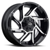 Vision Wheel 5x5.5 Gloss Black Machined VOR Prowler Wheel
