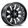 Vision Wheel 6-Lug 5.5" Gloss Black Machined Bolt Armor Wheel