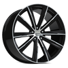 Vision Wheel 5x115mm Gloss Black Machined Splinter Wheel
