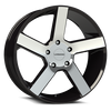 Vision Wheel 6-135 GBMF Switchback Gloss Black Machined Wheel