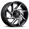 Vision Wheel 5x114.3mm Gloss Black Machined VOR Prowler Rim