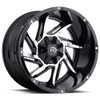 Vision Wheel 8-6.5 GBMF Prowler Gloss Black Machined Wheel