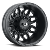 Vision Wheel 8-6.5 Korupt Dually Satin Black Wheel