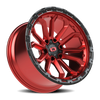 Vision Korupt 6x5.5 Gloss Red/Gloss Black Lip Wheel