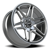 Vision Wheel 5-115 Satin Black Wedge Wheel - Automotive Rim