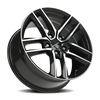 Vision Wheel CLUTCH 5x4.5" Gloss Black Machined Finish Automotive Wheel