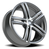 5x108mm Gloss Black Machined Vision Nitrous FWD Wheel