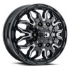 Vision Wheel 8x6.5 Korupt Dually Gloss Black Machined Finish Wheel