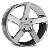 Vision Wheel 6-Lug 5.5" Chrome Switchback Wheel