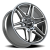 Vision Wheel 6-135 GMMF Satin Gunmetal & Machined Finish Wedge Rim