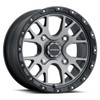 Vision Rocker 4x110 Satin Gunmetal/Satin Black Lip Automotive Wheel