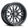 Vision Riot 6x139.7mm Gloss Black Machined Finish Wheel