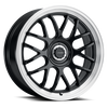 Vision Wheel 5-100/115 GBBRL Alpine Satin Black Automotive Wheel Rim