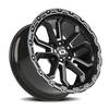 Vision Wheel 5x5.5 Gloss Black VIS KORUPT Automotive Wheel