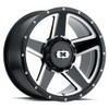 Vision Empire 5x4.5 Gloss Black Machined Wheel