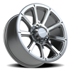 Vision Wheel 5-150 GMMF Turbine - Gloss Black Machined Finish Wheel
