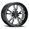Vision Wheel 5x5.0" Gloss Black Machined Patriot Automotive Wheel Rim