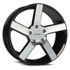 Vision Wheel 6-139.7 GBMF VIS SWITCHBACK Gloss Black Machined Wheel