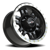 Vision Wheel 8-180 GBML Gloss Black Machined VOR Manx Rim