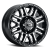 Vision Wheel 8x6.5 Gloss Black Machined NEXUS Automotive Wheel Rim
