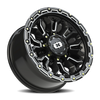 Vision Wheel 8x6.5" Gloss Black Korupt Wheel