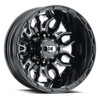 Vision Wheel 8-210 GBMS Korupt Dually Wheel – Gloss Black Machined