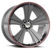 Vision Wheel 5x114.3mm Satin Black MISSILE Automotive Wheel