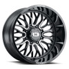 Vision Wheel 8-165.1 GBMF Gloss Black Machined Finish Riot Wheel