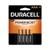 Duracell 681216 CopperTop Alkaline Batteries with Duralock Power Preserve Technology, AAA, 4/Pk
