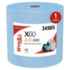 Kimberly Clark KIM-34965 ® WYPALL ® X60 Terry Wipers On Jumbo Roll - 12 1/2" X 16.8" Blue WYPALL ® X60 Terry Wipers On Jumbo Roll -