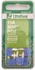 LITTELFUSE MIN15BP MINI FUSE 5 CDS/PACK  15A