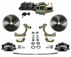 Leed Brakes LEEFC1011-K105 POWER FRONT KIT WITH PLAIN ROTORS AND ZINC PLATED CALIPERS