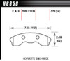 Hawk 06-10 Chevy Corvette (Improved Pad Design) Front HPS Sreet Brake Pads