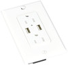 VALTERRA LLC 61070USB 120V USB CHGR DBLE WHI