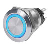 BLUE SEA 4160BSS SWITCH BUTTON SS 10A OFF-ON BLUE