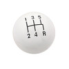 MR GASKET 9619 KNOB 5 SPEED CL WHT 3/8-1