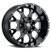WHEEL GROUP 80152137MA WARRIOR (8015) BLK/MILLED SPOKES 20