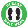 TOP TAPE FS1046V PLEASE WAIT HERE FLOOR SIGN (17  DI