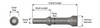 Ajax Tool Works AJXA967 Pneumatic Bit, Smoothing Hammer, .498 Shank Turn Type, 1" Diameter Head, Length 4-1/4"