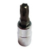 T30 Torx Bit, Satin Chrome 1/4 Square Drive Bit Holder VIM Tools VIMPFS4T30