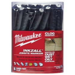 MILWAUKEE MLW48-22-3100 ® INKZALL® FINE POINT MARKER, BLACK, 36 PER CANISTER ELECTRIC TOOL