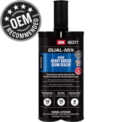 SEM Products SEM40377 Dual Mix Heavy Bodied Black Seam Sealer SEM Products SEM40377 Dual Mix Heavy Bodied Black Seam Sealer