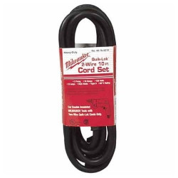 MILWAUKEE MLW48-76-5010 Quik-Lok 10-Foot 2 Wire Double Insulated Cord