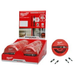 MILWAUKEE MLW48-32-4012 Shockwave Hockey Puck Impact Duty™ Driver Bits - Counter Display Electric Tools