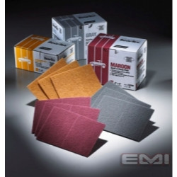 Norton NOR58005 (662610--10PK) Bear-Tex Gold 6" x 9" Clear Blend Prep Scuff Pad, (Case of 10)