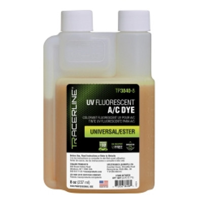 Tracer Products TRATP3840-8 8 oz (237 ml) bottle universal/ester A/C dye Tracer Products TRATP3840-8 8 oz (237 ml) bottle universal/ester A/C dye