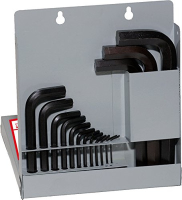 EKLIND TOOL EKL10115 EKLIND Hex-L Key allen wrench - 15pc set SAE Inch Sizes .028-3/8 Short series w/ metal box